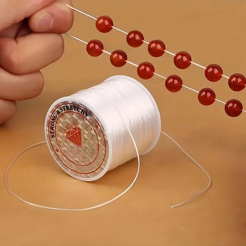 Elastic String 50m 0.8mm For DIY Bracelets Necklace Beading Jewelry Making Crystal Thread Party Balloon Cord Decorations