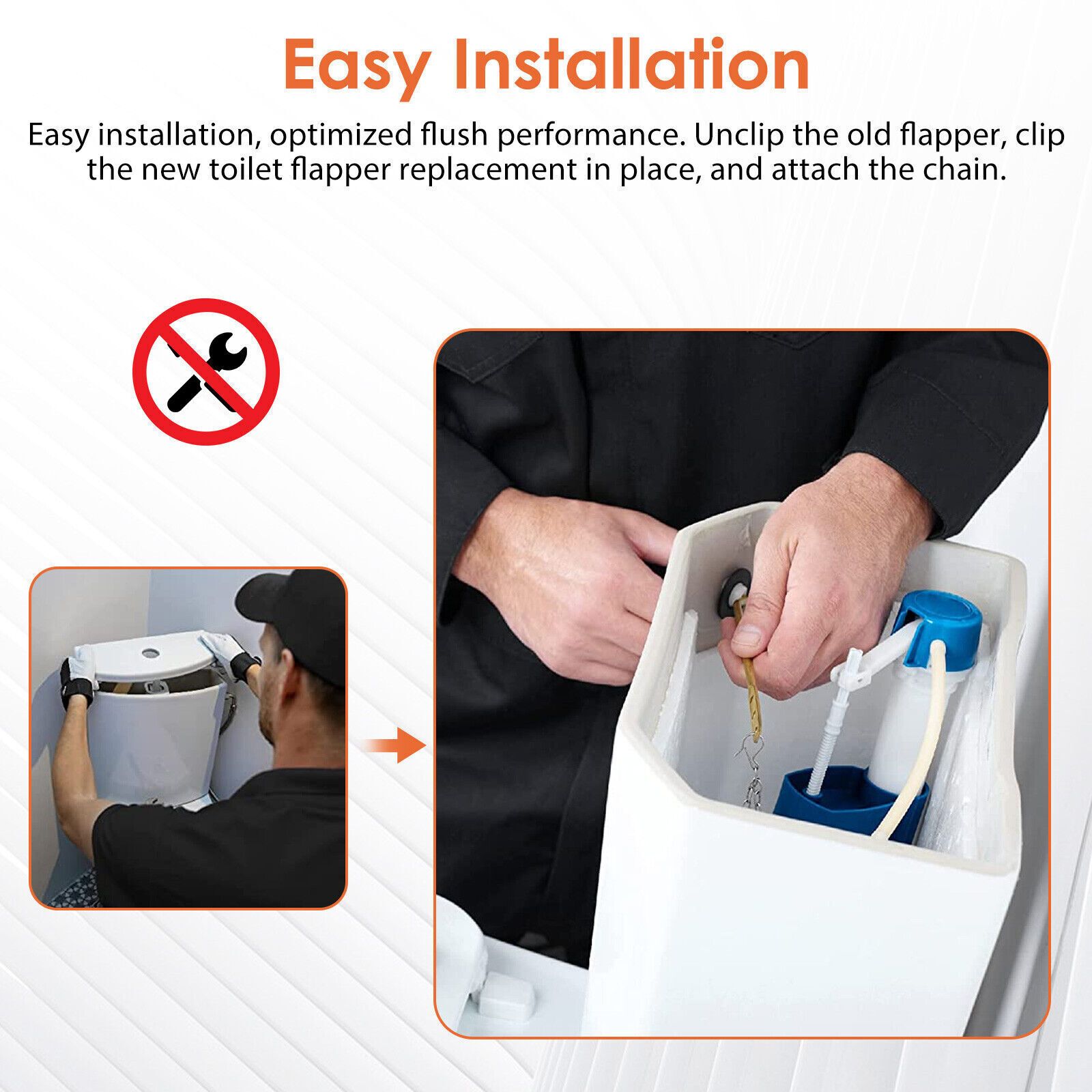 1PCS Toilet Flapper Ultra High Performance Universal Fittings 3-Inch Flush Valve, High-Quality Durable Material, Toilet Repair Parts