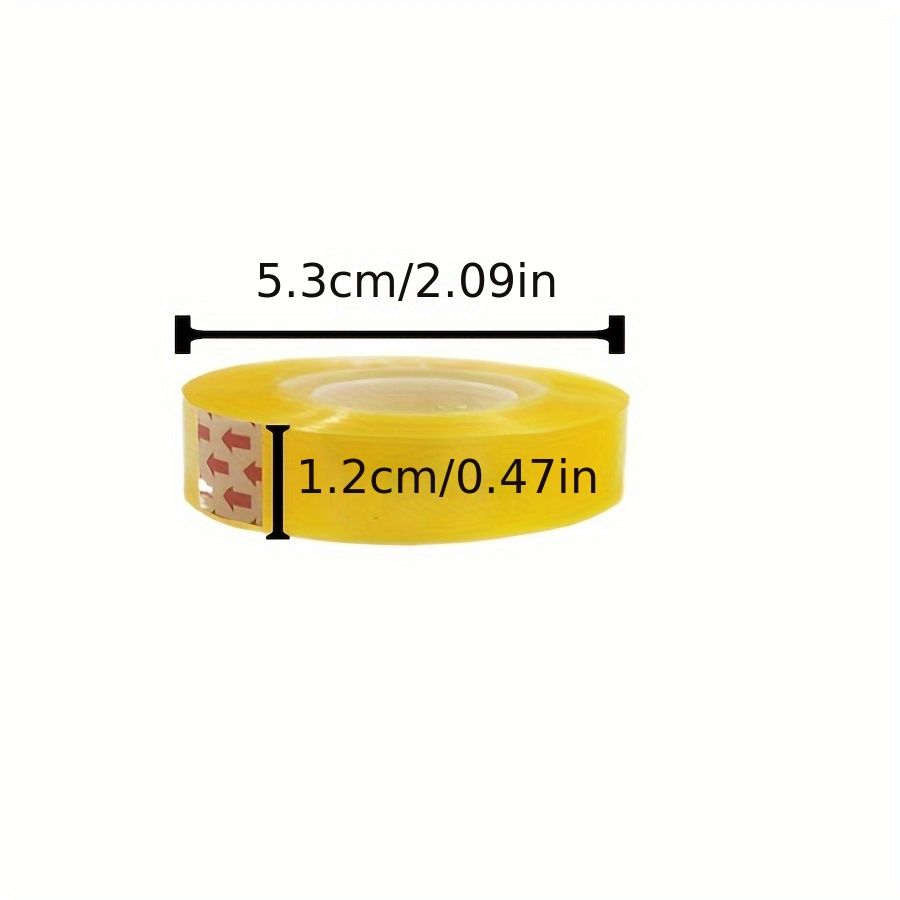12 Rolls of Clear Office Tape - Transparent, Waterproof, PP Material