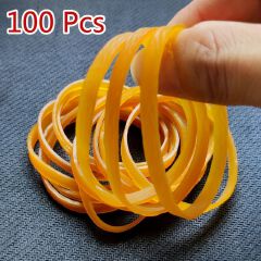 100-Pack Stretchable Office Rubber Bands 3.2-Inch, Durable & Strong Stationery Supplies