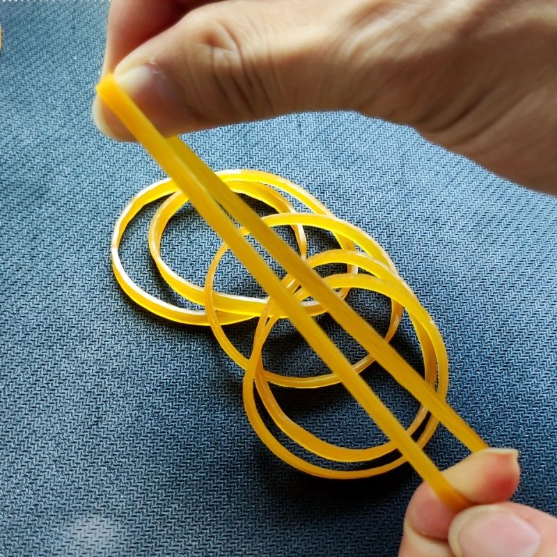 100-Pack Stretchable Office Rubber Bands 3.2-Inch, Durable & Strong Stationery Supplies
