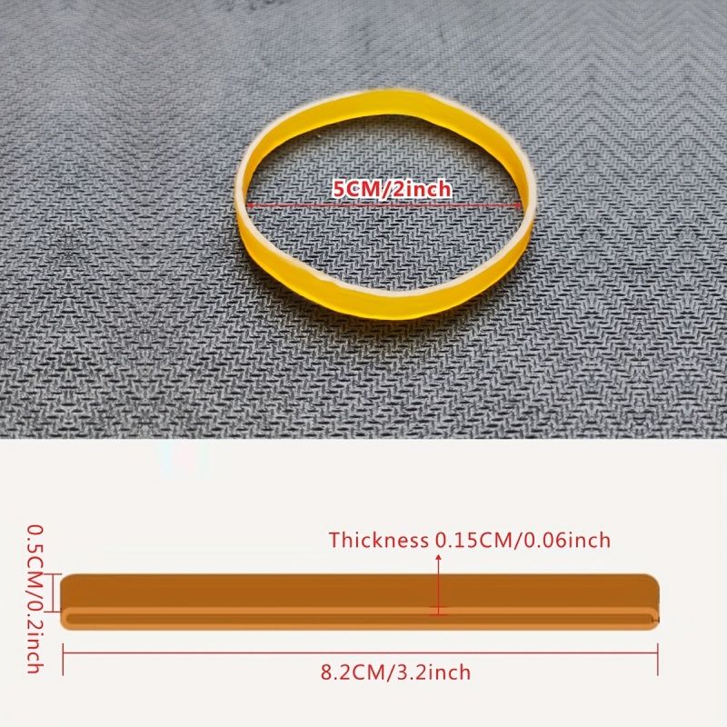 100-Pack Stretchable Office Rubber Bands 3.2-Inch, Durable & Strong Stationery Supplies