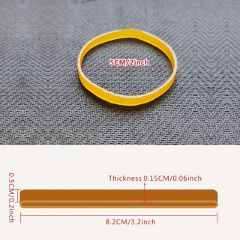 100-Pack Stretchable Office Rubber Bands 3.2-Inch, Durable & Strong Stationery Supplies