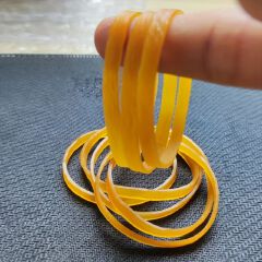 100-Pack Stretchable Office Rubber Bands 3.2-Inch, Durable & Strong Stationery Supplies
