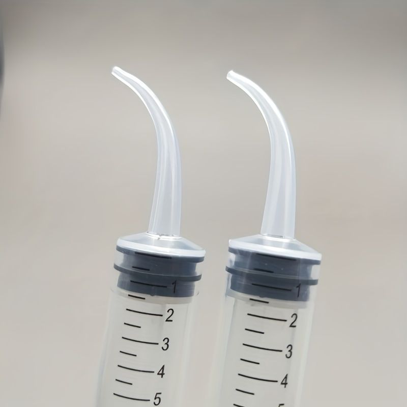 2-Piece Soft Silicone Ear Wax Removal Syringes - Gentle & Effective Ear Cleaning Tools For Adults And Youngsters