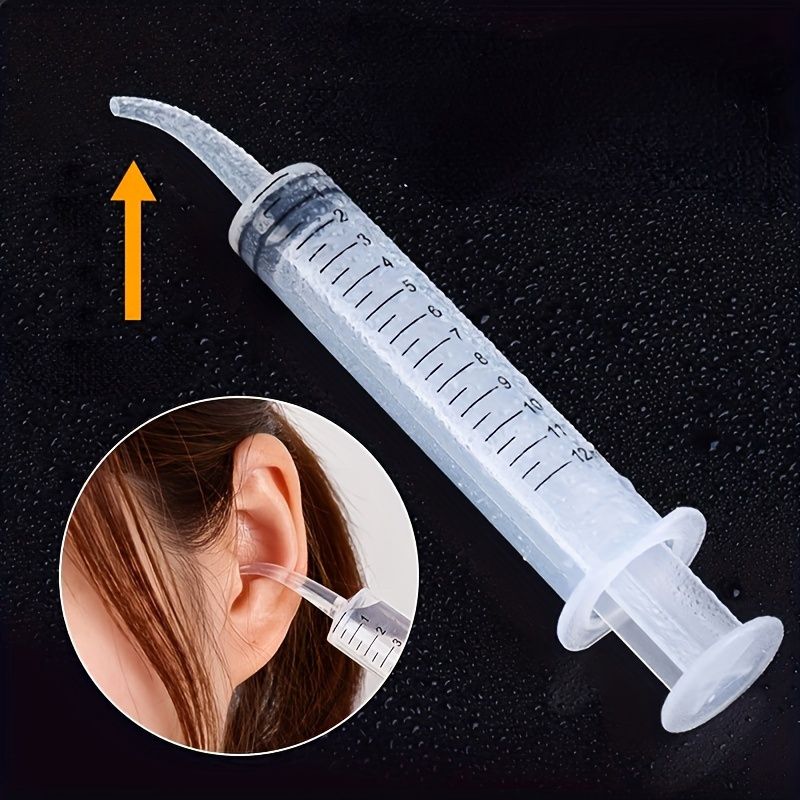 2-Piece Soft Silicone Ear Wax Removal Syringes - Gentle & Effective Ear Cleaning Tools For Adults And Youngsters