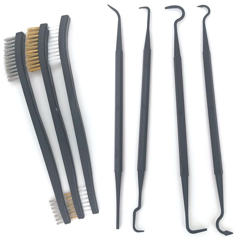 7pcs Ultimate Car Detailing Kit - Multi-Purpose Cleaning Tools with Wire Brushes, Nylon Picks, and Double-Headed Brushes for Car, Bedroom, and Kitchen Cleaning - Premium Accessories for a Spotless Fin