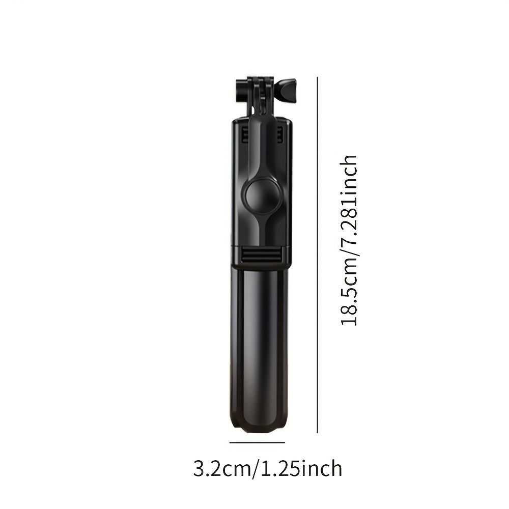 Wireless Selfie Stick with Extendable Tripod Stand, Detachable Remote Shutter, Battery-Powered Plastic Selfie Stick for Video Recording, Photography, Live Streaming, Vlogging, and Parties