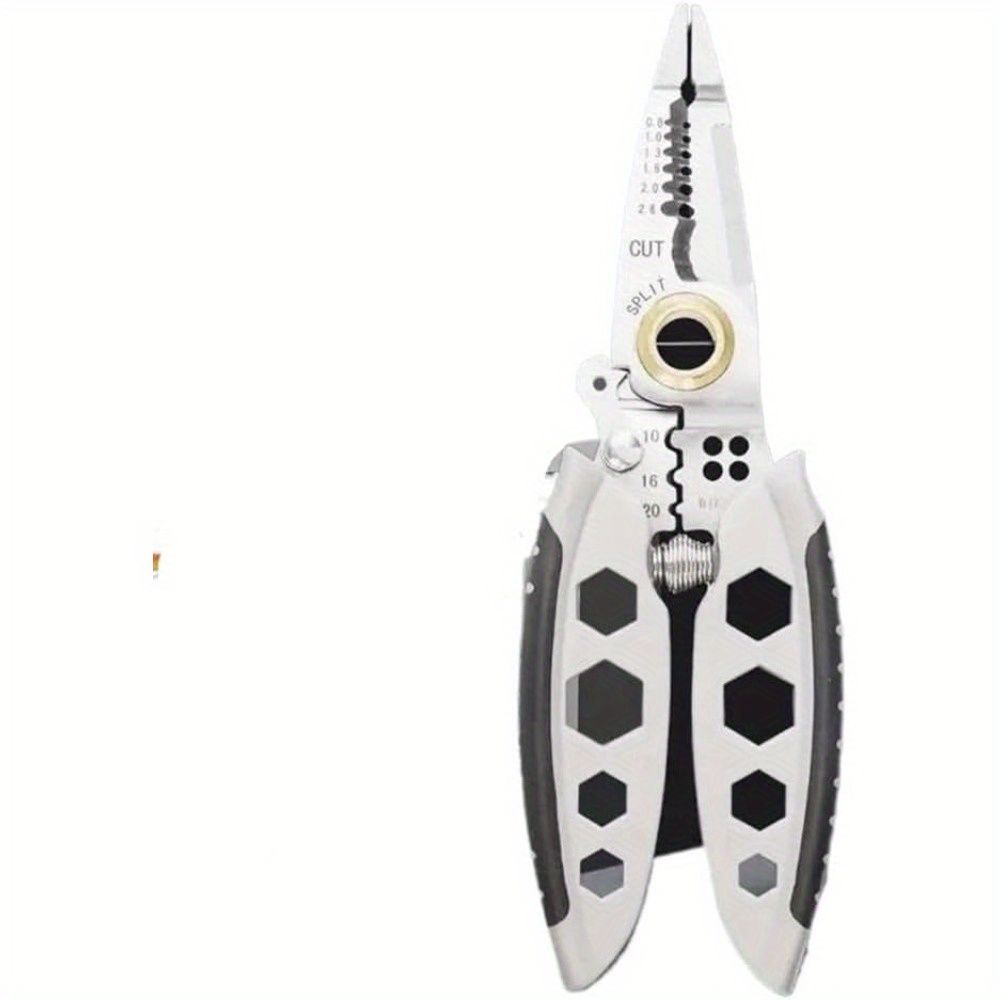 Automatic Wire Stripper Pliers - Multi-Purpose Electrical Tool with Cutter, Crimper, and Screw Cutter - Durable Carbon Steel Construction