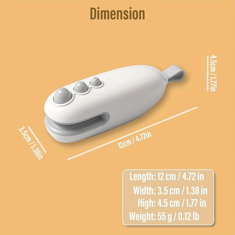 Rechargeable Mini Bag Sealer Machine - Portable Heat Sealer with Cutter and Magnetic Function - Keep Food Fresh and Snacks Crispy for Longer with Lithium Battery Power