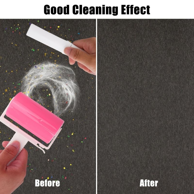 1PCS  Reusable Lint Roller Brush Set, With Roller Replacements, Manual Pet Hair Fuzz Remover, For Clothing & Pet