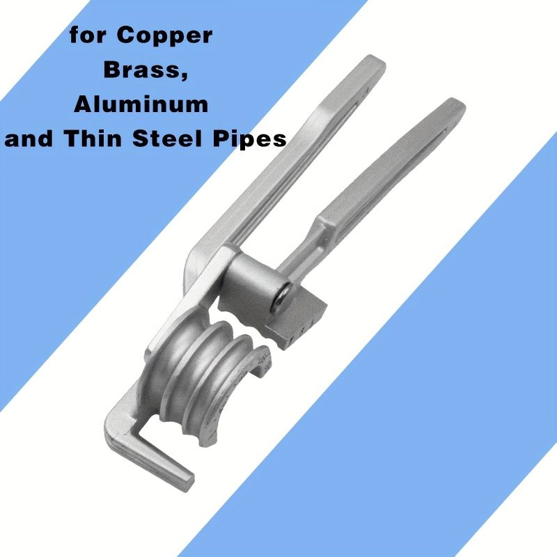 3/8, 1/4, 5/16 Ratchet Tube Bender - 180° Copper, Brass, Aluminum and Thin Steel Pipe Bender - Durable Aluminum Construction for Easy Tube Bending