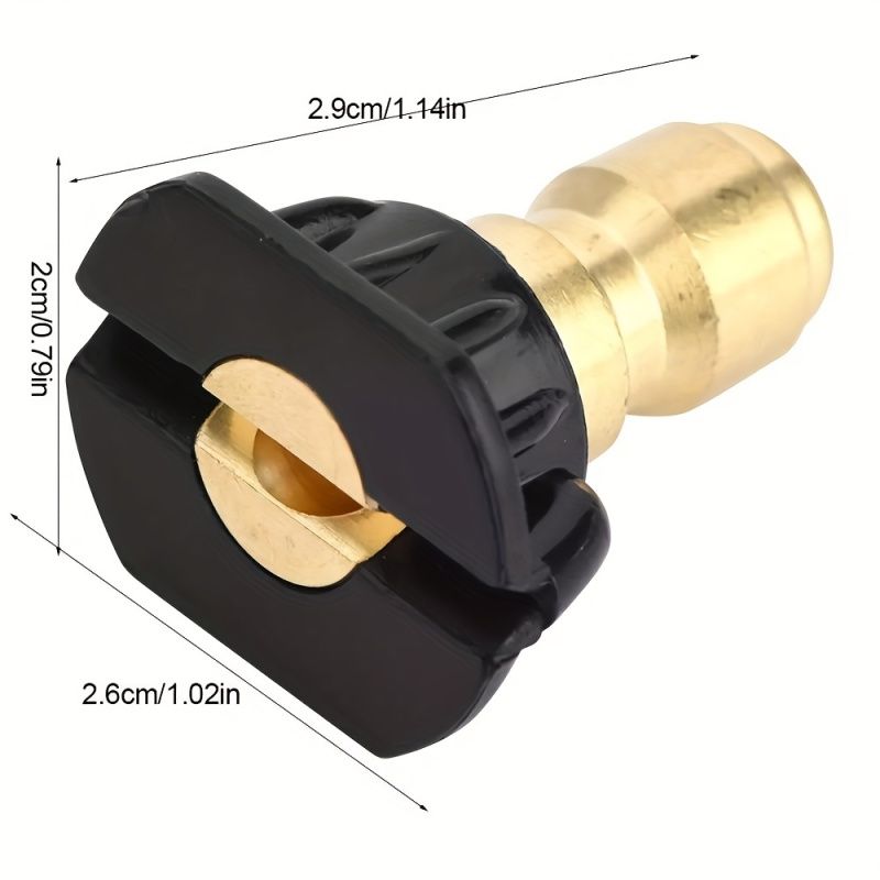 5pcs Pressure Washer Spray Tips Nozzles High Power Kit Quick Connect 1/4" Set