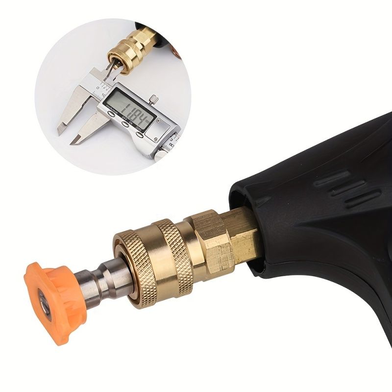 5pcs Pressure Washer Spray Tips Nozzles High Power Kit Quick Connect 1/4" Set