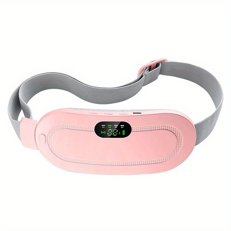 1pc Ultimate Heating Waist Belt - Instant Menstrual Cramps Relief, Portable Cordless Stomach Warmer with 3 Heat & 4 Massage Settings - Dual Area Comfort for Back & Belly, Designed for Womens Wellbeing