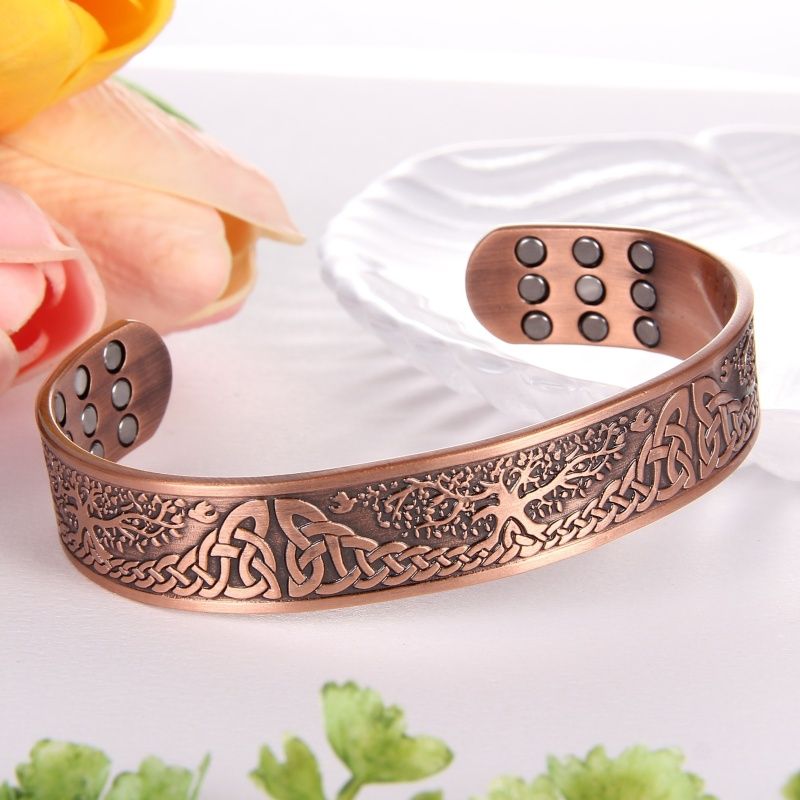 1pc Solid Alloy Mens  Adjustable Cuff Bangle Magnetic Bracelet Magnets for Pain Relief and Improved Circulation、、、