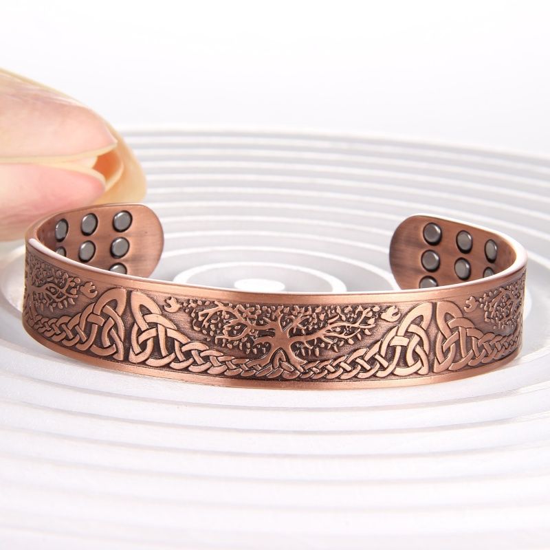 1pc Solid Alloy Mens  Adjustable Cuff Bangle Magnetic Bracelet Magnets for Pain Relief and Improved Circulation、、、