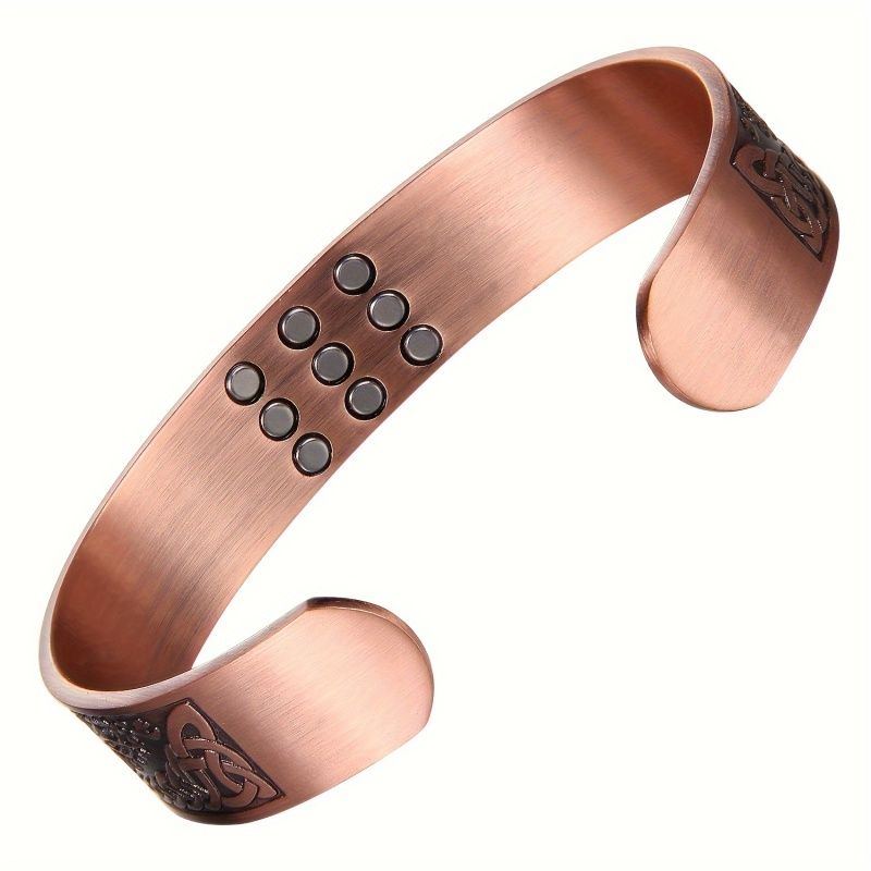 1pc Solid Alloy Mens  Adjustable Cuff Bangle Magnetic Bracelet Magnets for Pain Relief and Improved Circulation、、、