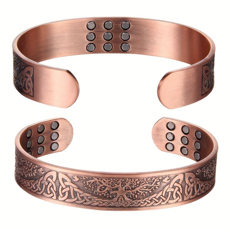 1pc Solid Alloy Mens  Adjustable Cuff Bangle Magnetic Bracelet Magnets for Pain Relief and Improved Circulation、、、