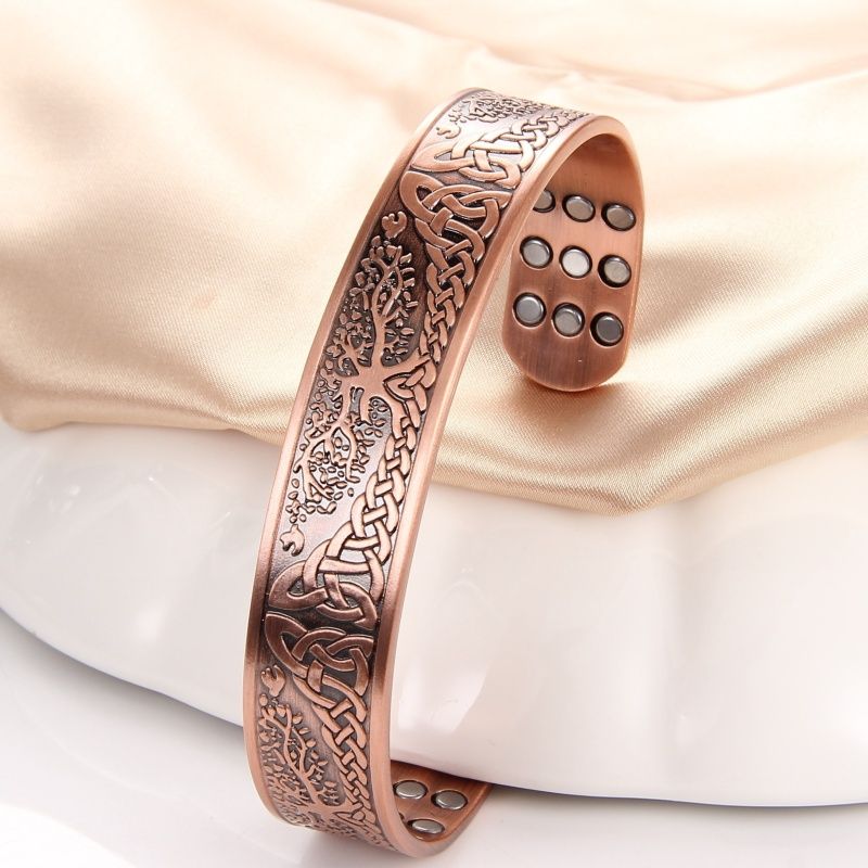 1pc Solid Alloy Mens  Adjustable Cuff Bangle Magnetic Bracelet Magnets for Pain Relief and Improved Circulation、、、