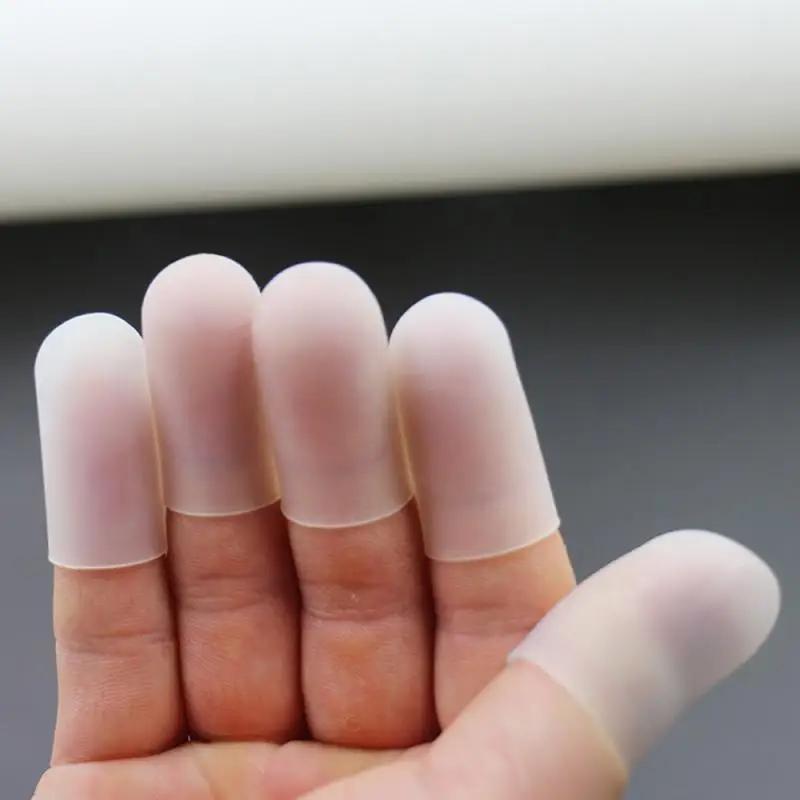10pcs Ultra-Portable Finger Protector Caps - Heat-Resistant, Non-Slip, Protective Finger Covering - Ideal for Handling Hot Hamburger and Pizza, Comfortable Food Preparation Gloves
