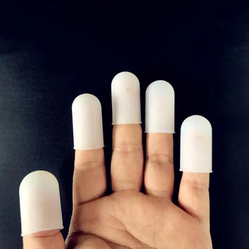 10pcs Ultra-Portable Finger Protector Caps - Heat-Resistant, Non-Slip, Protective Finger Covering - Ideal for Handling Hot Hamburger and Pizza, Comfortable Food Preparation Gloves