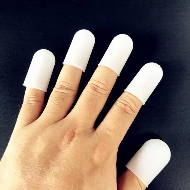 10pcs Ultra-Portable Finger Protector Caps - Heat-Resistant, Non-Slip, Protective Finger Covering - Ideal for Handling Hot Hamburger and Pizza, Comfortable Food Preparation Gloves