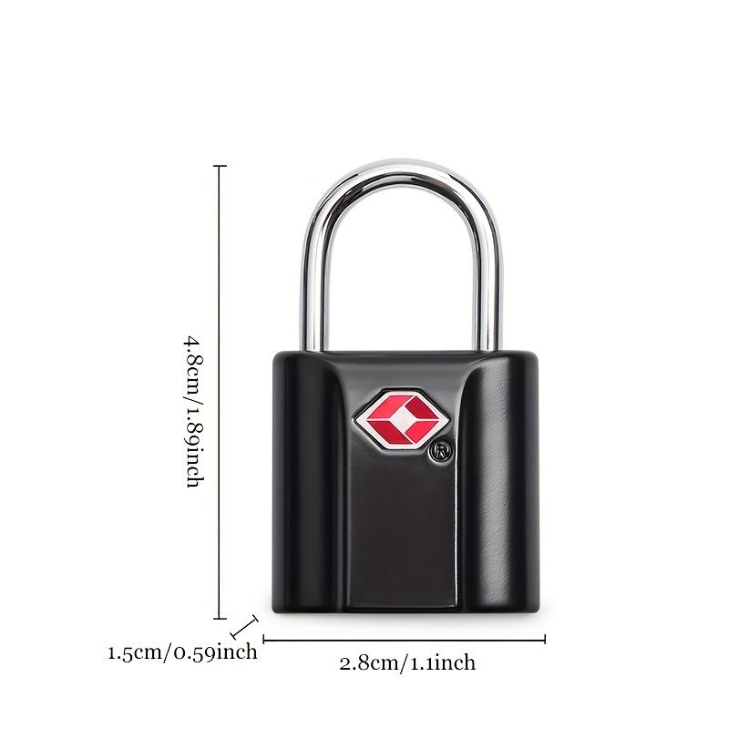 1PCS  TSA Customs Lock Suitable For Box Bag Mini Outdoor Travel Small Padlock Key Customs Lock Password Lock