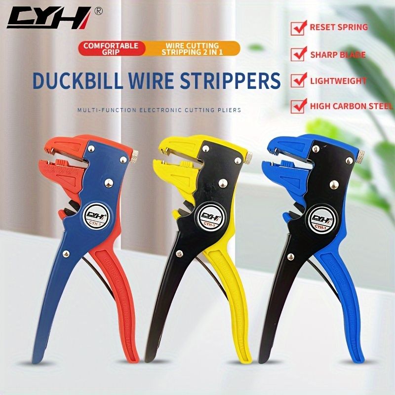 1pc Automatic Duckbill Wire Stripper - Multi-Functional, Electrician-Grade, No Damage to Wire Core!