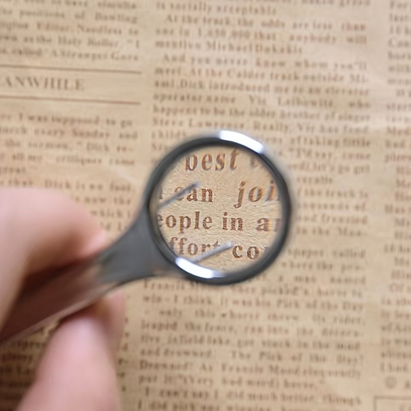 10X Magnifying Glass with Stainless Steel Tweezers - High-Resolution Lens for Coin, Stamp & Jewelry Inspection - Portable, Ergonomic Design