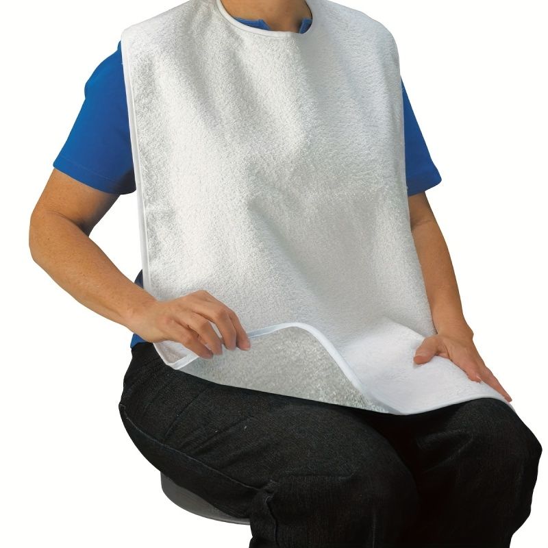 2-4PCS Adult Bibs, Apron Bib For Men And Women, Suitable For Seniors, Stain Resistant Diet Cloth