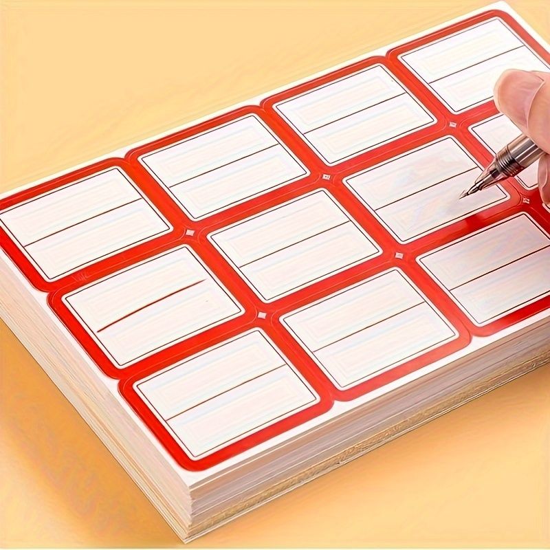 2000 Self-Adhesive Paper Labels - Easy-to-Write, Removable, and Durable 28*18MM Stickers for Price Marking, Name Tags, Organizing, and Identification - 50 Sheets with Convenient