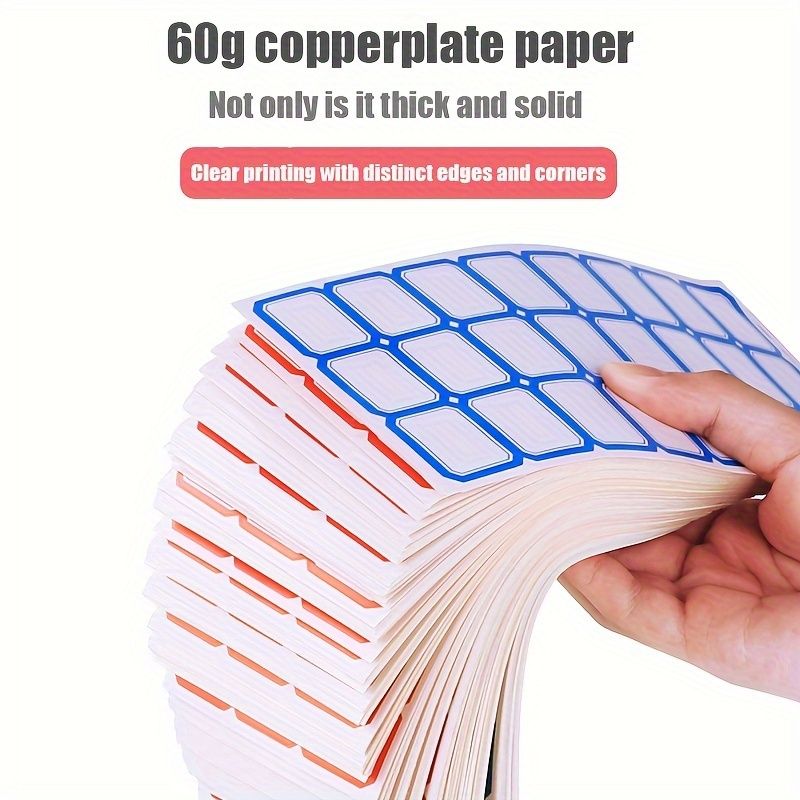 2000 Self-Adhesive Paper Labels - Easy-to-Write, Removable, and Durable 28*18MM Stickers for Price Marking, Name Tags, Organizing, and Identification - 50 Sheets with Convenient
