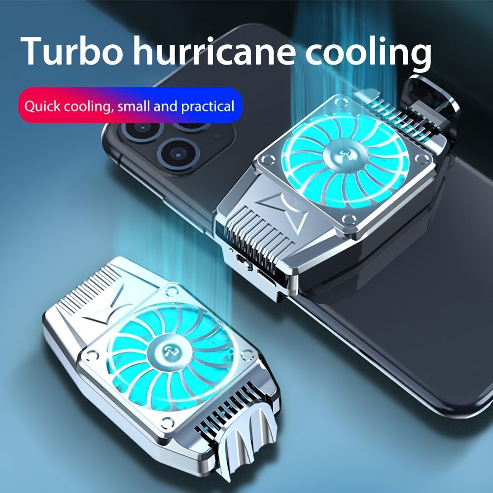 Portable Phone Cooler Pro - Snap-on Cell Phone Cooling Fan with USB Power Supply for Gaming - Compact, Lightweight, Easy-to-Use Cooling Tool for Android Smartphone