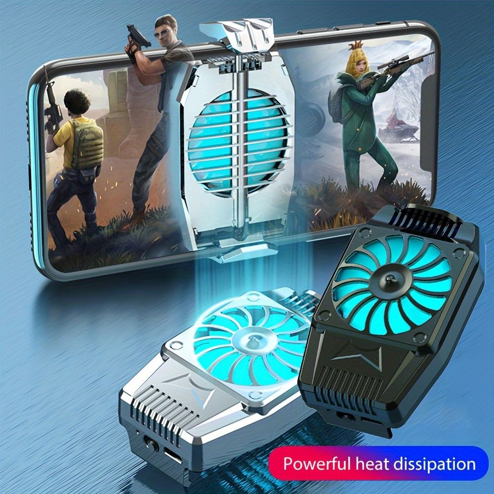 Portable Phone Cooler Pro - Snap-on Cell Phone Cooling Fan with USB Power Supply for Gaming - Compact, Lightweight, Easy-to-Use Cooling Tool for Android Smartphone