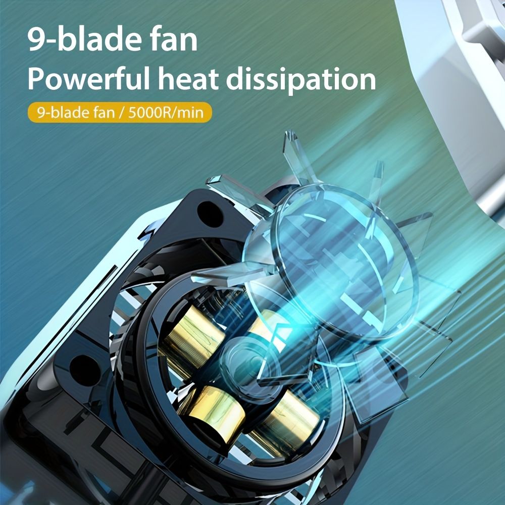 Portable Phone Cooler Pro - Snap-on Cell Phone Cooling Fan with USB Power Supply for Gaming - Compact, Lightweight, Easy-to-Use Cooling Tool for Android Smartphone