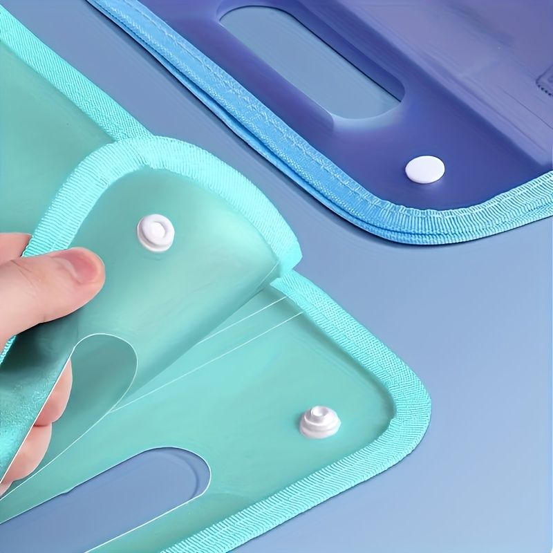 Durable Waterproof A4 File Folder - Vertical Design with 13 Pockets & Handle - Large Storage for Letter Size Documents - Perfect for Students, Business, and Travel