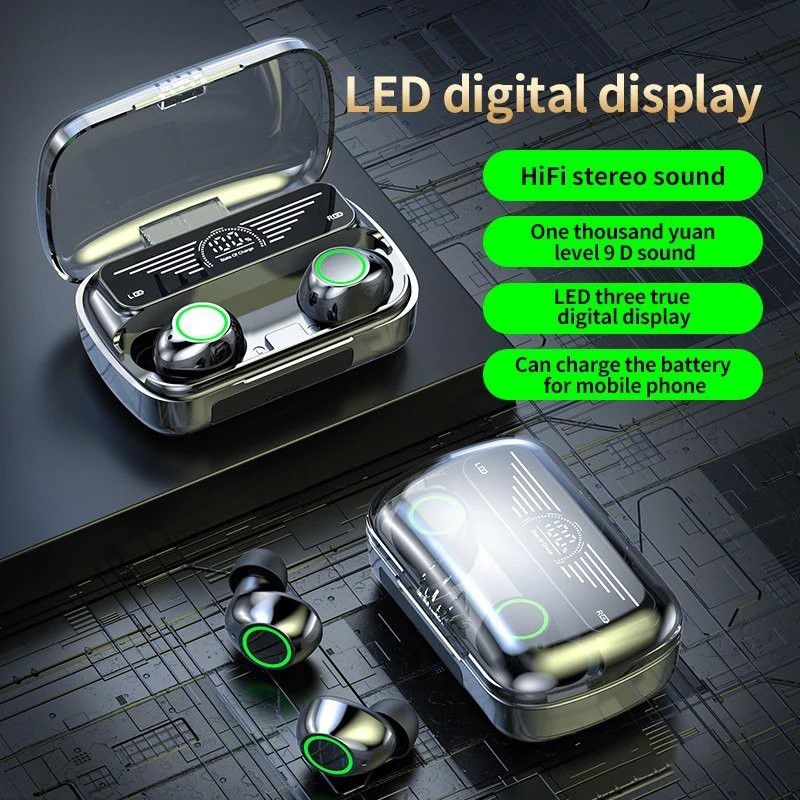 Wireless Earphone Bluetooth 5.3 HiFi sound noise reduction long battery life fingerprint touch binaural mode comfortable wearing magnetic charging automatic reconnection Bluetooth Headset Earbuds BQ10
