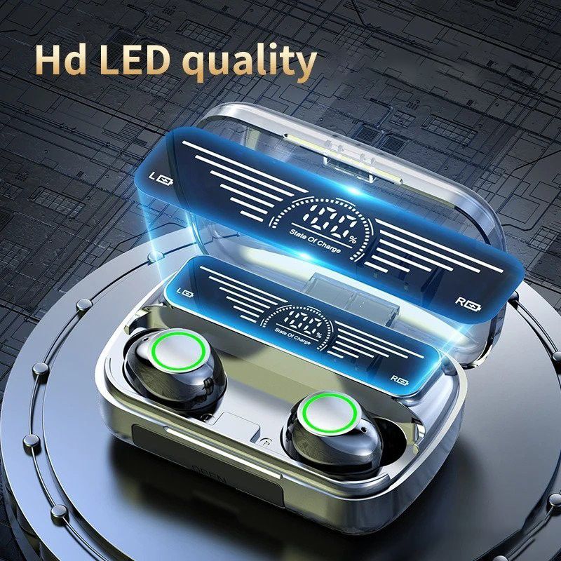 Wireless Earphone Bluetooth 5.3 HiFi sound noise reduction long battery life fingerprint touch binaural mode comfortable wearing magnetic charging automatic reconnection Bluetooth Headset Earbuds BQ10