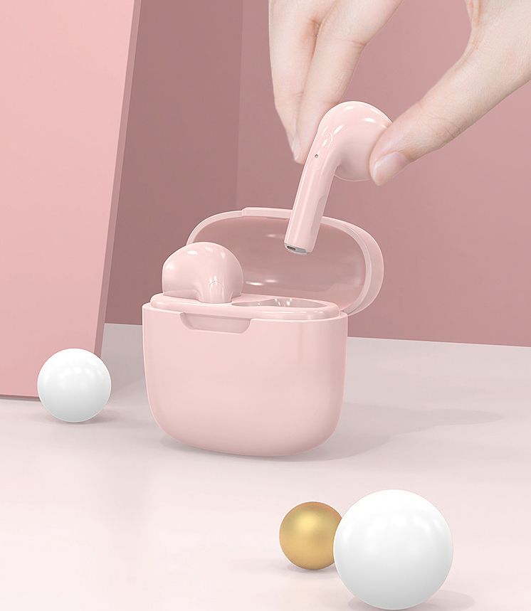 Kids Wireless Bluetooth Earphone macaron color Children's Student Bluetooth Wireless Headphone TWS True Wireless Earphone Small Music Earbuds In-ear Headphones Game Headset Touch Control Sports Earpod