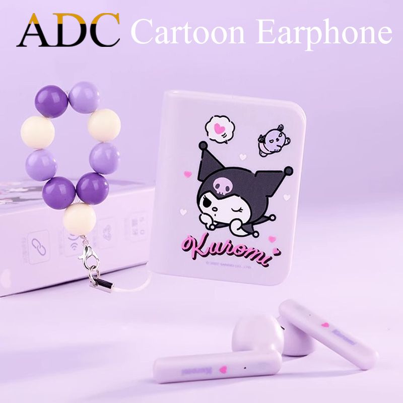 Kids Girls Earphone Bluetooth Wireless Earphones children's headphones Boys Cartoon Cute Bluetooth Headset Sanrio Hello Kitty Melody Kuromi Cinnamoroll pochacco Wireless Earbud Earpods Noise Reduction
