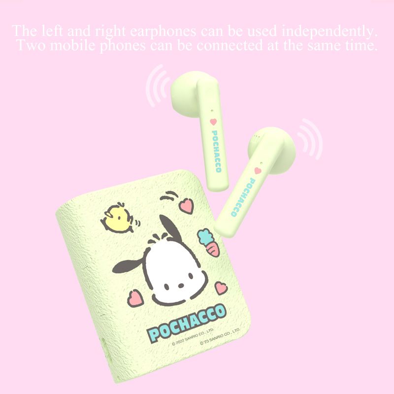 Kids Girls Earphone Bluetooth Wireless Earphones children's headphones Boys Cartoon Cute Bluetooth Headset Sanrio Hello Kitty Melody Kuromi Cinnamoroll pochacco Wireless Earbud Earpods Noise Reduction