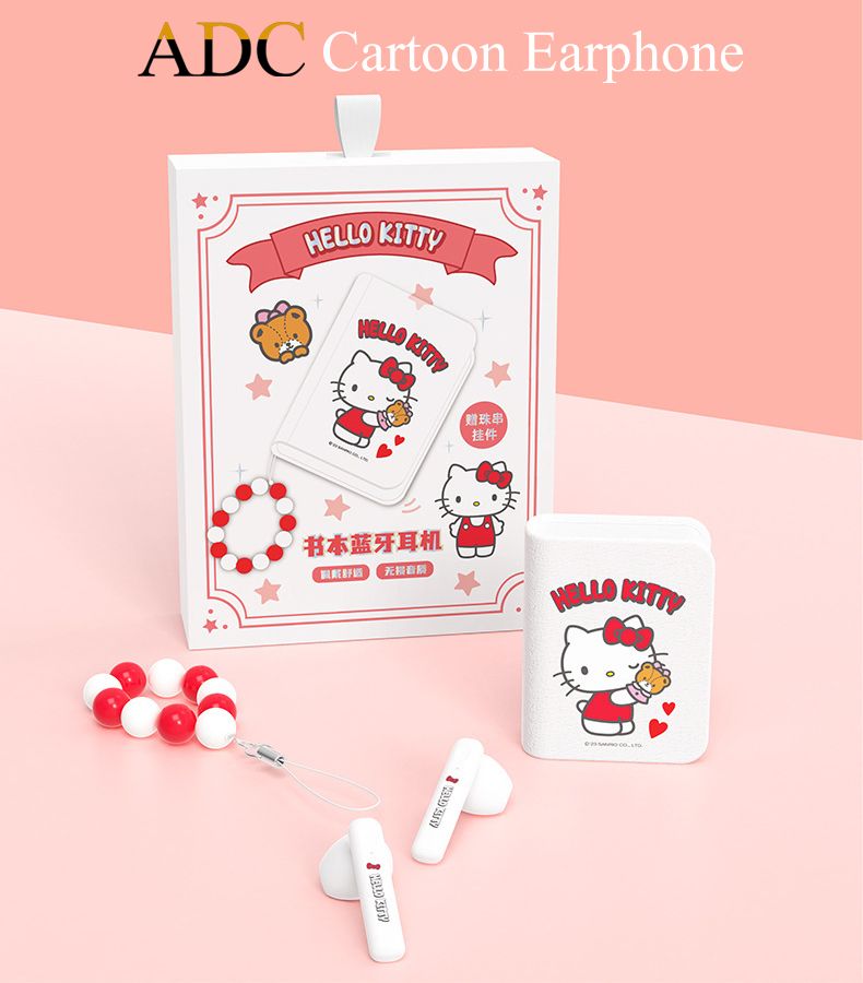 Kids Girls Earphone Bluetooth Wireless Earphones children's headphones Boys Cartoon Cute Bluetooth Headset Sanrio Hello Kitty Melody Kuromi Cinnamoroll pochacco Wireless Earbud Earpods Noise Reduction