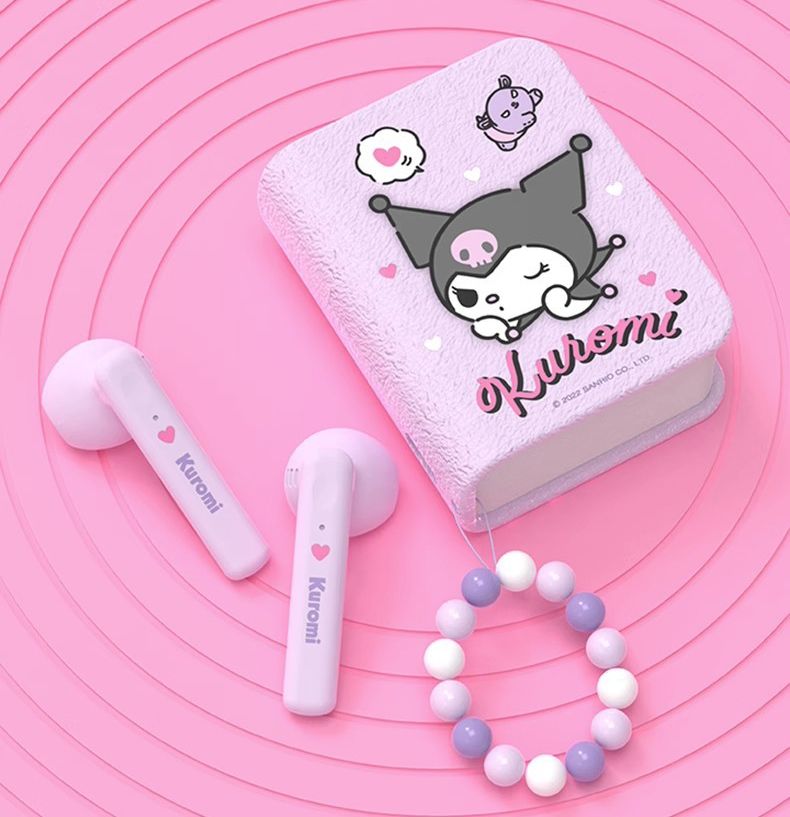 Kids Girls Earphone Bluetooth Wireless Earphones children's headphones Boys Cartoon Cute Bluetooth Headset Sanrio Hello Kitty Melody Kuromi Cinnamoroll pochacco Wireless Earbud Earpods Noise Reduction