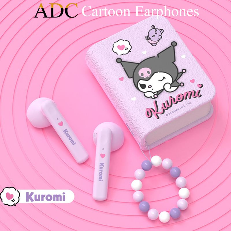Kids Girls Earphone Bluetooth Wireless Earphones children's headphones Boys Cartoon Cute Bluetooth Headset Sanrio Hello Kitty Melody Kuromi Cinnamoroll pochacco Wireless Earbud Earpods Noise Reduction
