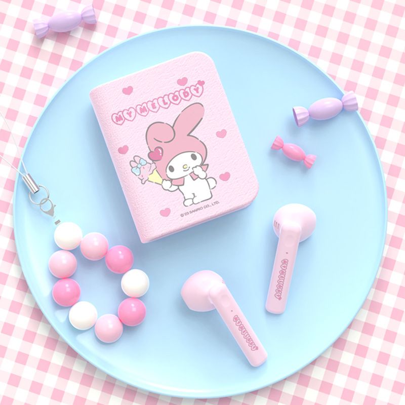 Kids Girls Earphone Bluetooth Wireless Earphones children's headphones Boys Cartoon Cute Bluetooth Headset Sanrio Hello Kitty Melody Kuromi Cinnamoroll pochacco Wireless Earbud Earpods Noise Reduction
