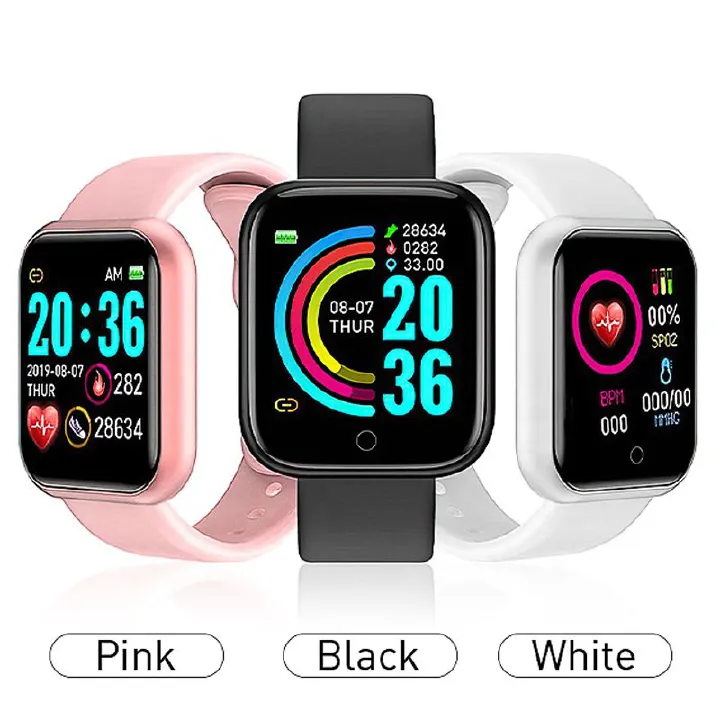 Kids smart watch for kids waterproof Fitness Tracker Sports Watch Students Children Kids Girls Boys Smartwatches Colorful silicone strap Y68 waterproof smartwatch original Wrist Watch Men smart watch