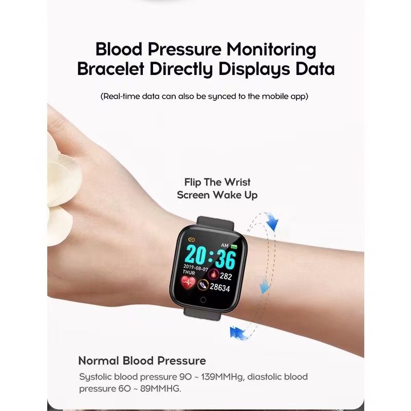 Kids Bluetooth Smart Watch Sports Smart Watch Waterproof Fitness SmartWatch waterproof Full Touch Control Heart Rate Monitor Smart Bracelet Girls Watch Y68 sports watch LED digital watch For Kids Boy