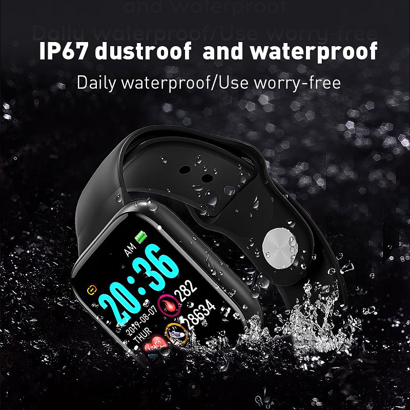 Kids Bluetooth Smart Watch Sports Smart Watch Waterproof Fitness SmartWatch waterproof Full Touch Control Heart Rate Monitor Smart Bracelet Girls Watch Y68 sports watch LED digital watch For Kids Boy