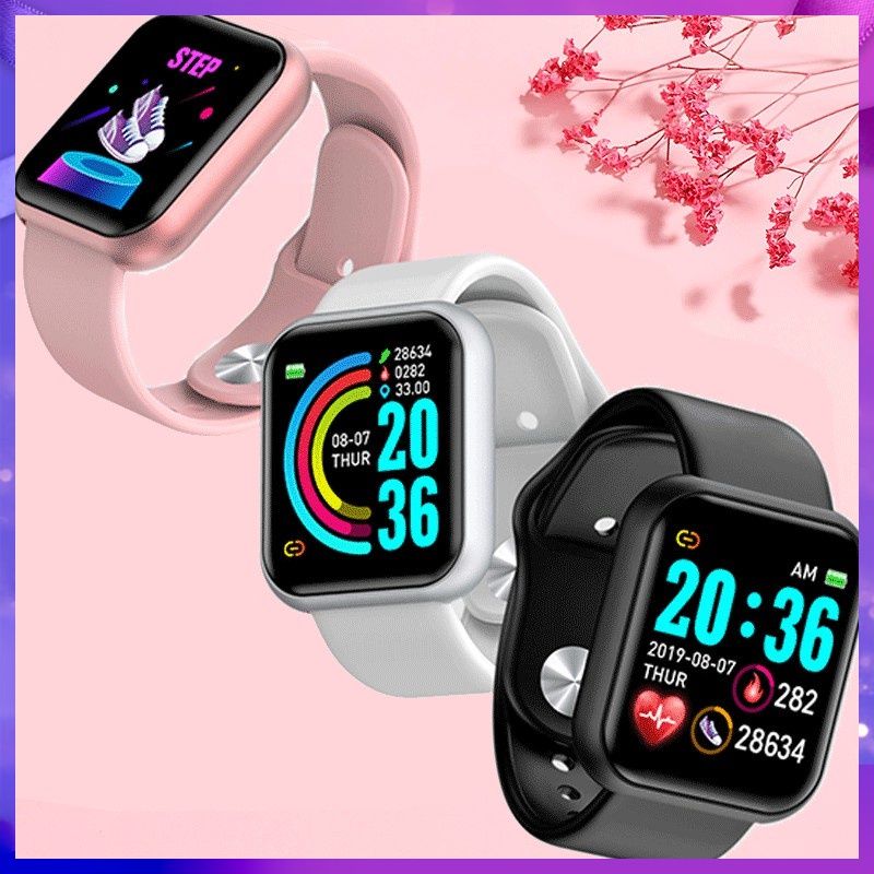 Kids Bluetooth Smart Watch Sports Smart Watch Waterproof Fitness SmartWatch waterproof Full Touch Control Heart Rate Monitor Smart Bracelet Girls Watch Y68 sports watch LED digital watch For Kids Boy